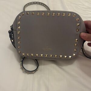 Valentino Gray Studded Women's Bag